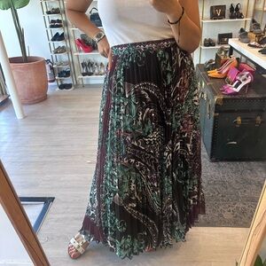 Versace Collection Floral Maxi Skirt
